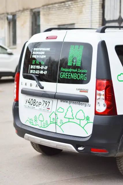 Автовинил Greenborg задняя часть авто
