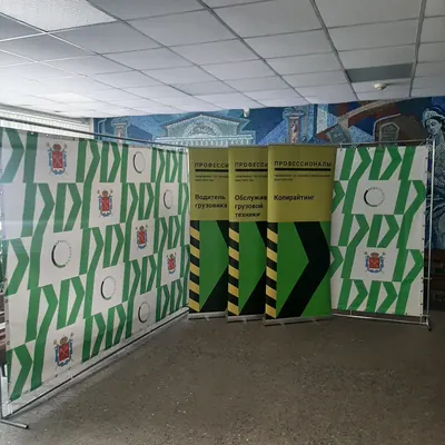 Три ролл-апа и два пресс-волла в едином дизайне на мероприятии